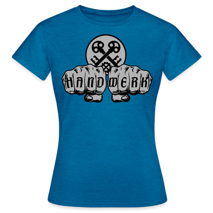 Frauen T-Shirt "Schlosser" Antikblaues Saphir meliert Frauen T-Shirt {{ color }}