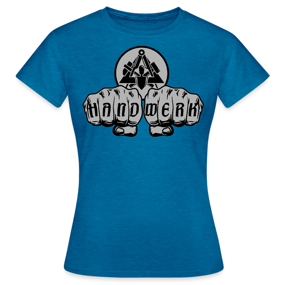 Frauen T-Shirt "Maurer" Antikblaues Saphir meliert Frauen T-Shirt {{ color }}