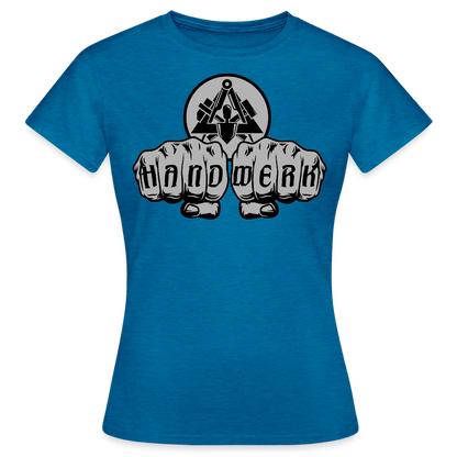 Frauen T-Shirt "Maurer" Antikblaues Saphir meliert Frauen T-Shirt {{ color }}