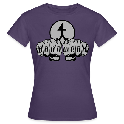 Frauen T-Shirt "Steinmetz" Dunkellila Frauen T-Shirt {{ color }}