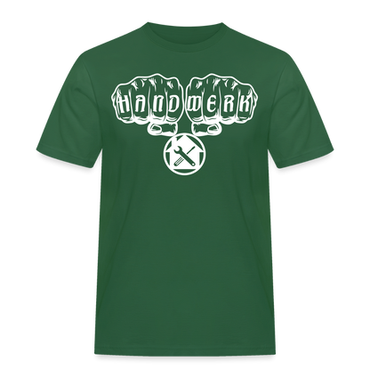 Männer Workwear T-Shirt "Hausmeister" Flaschengrün Männer Workwear T-Shirt {{ color }}