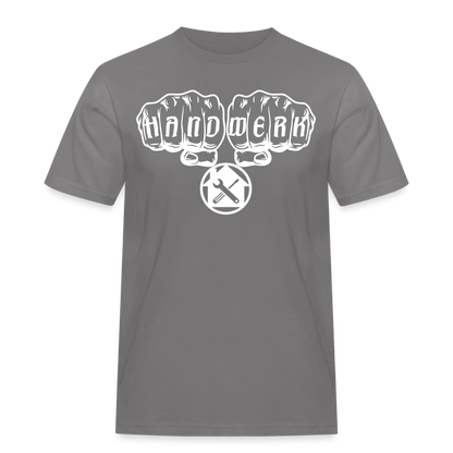 Männer Workwear T-Shirt "Hausmeister" Grau Männer Workwear T-Shirt {{ color }}
