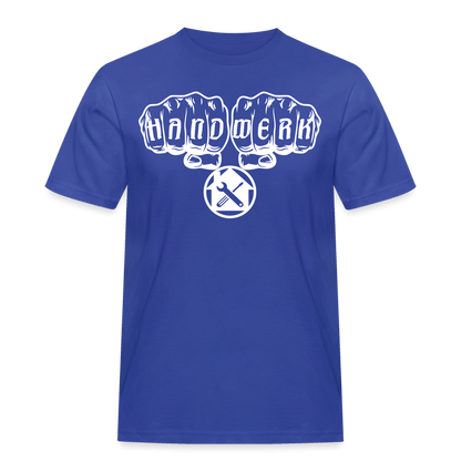 Männer Workwear T-Shirt "Hausmeister" Royalblau Männer Workwear T-Shirt {{ color }}