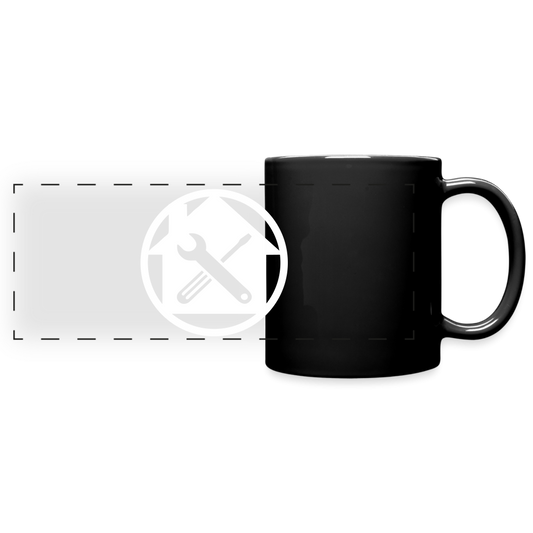 Panoramatasse schwarz "Hausmeister" Schwarz One size Panoramatasse farbig {{ color }}