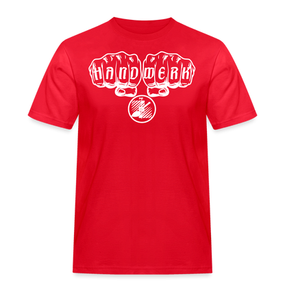 Männer Workwear T-Shirt "Fliesenleger" Rot Männer Workwear T-Shirt {{ color }}