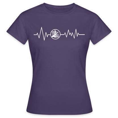 Frauen T-Shirt "Fliesenleger" Dunkellila Frauen T-Shirt {{ color }}