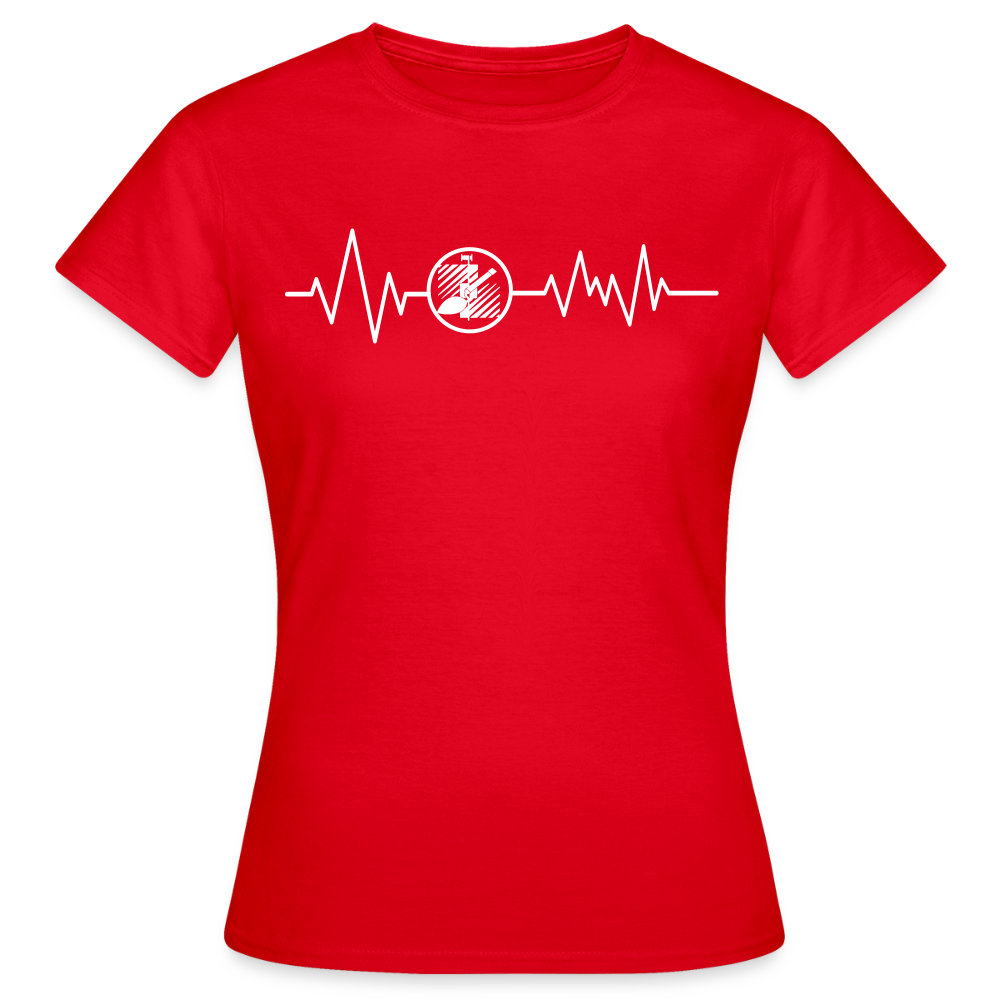 Frauen T-Shirt "Fliesenleger" Rot Frauen T-Shirt {{ color }}