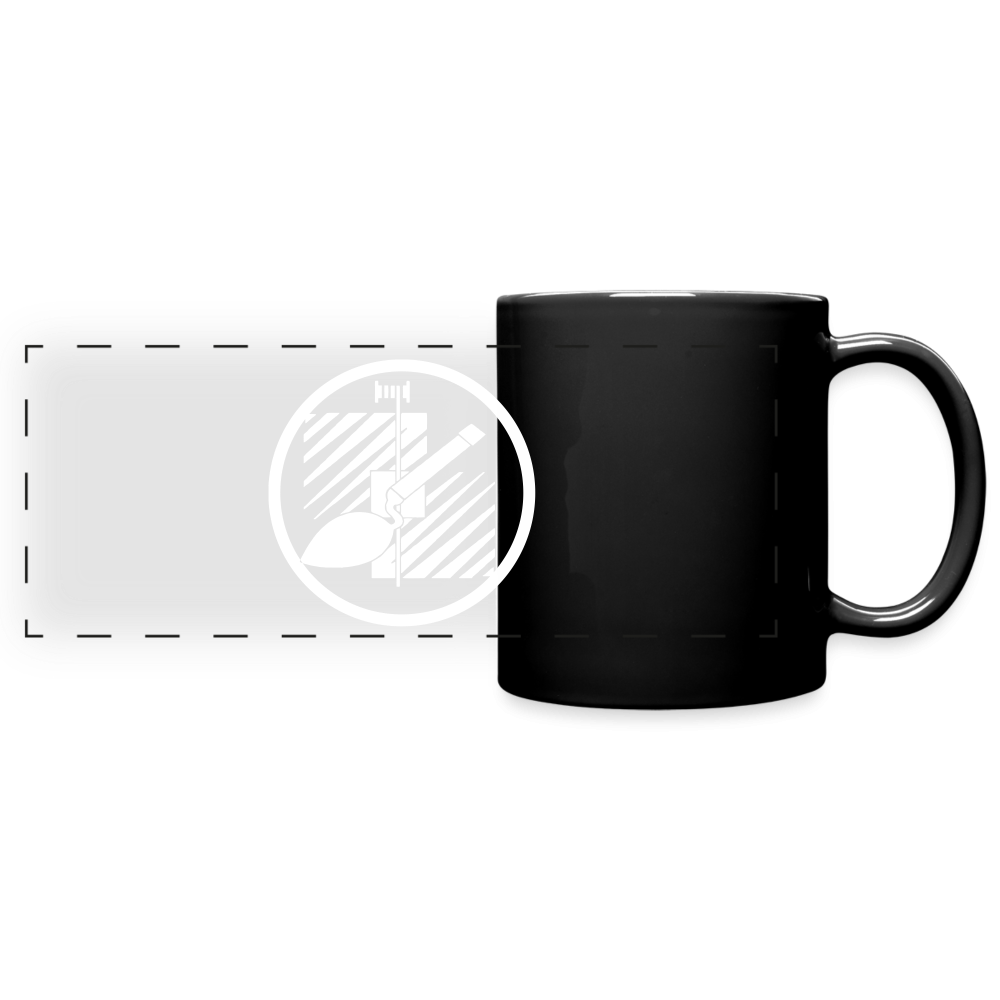 Panoramatasse schwarz "Fliesenleger" Schwarz One size Panoramatasse farbig {{ color }}