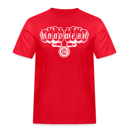 Männer Workwear T-Shirt "Gerüstbauer" Rot Männer Workwear T-Shirt {{ color }}
