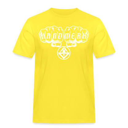 Männer Workwear T-Shirt "Stuckateur" Gelb Männer Workwear T-Shirt {{ color }}