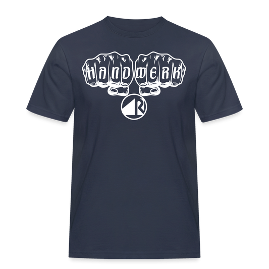 Männer Workwear T-Shirt "Raumausstatter" Navy Männer Workwear T-Shirt {{ color }}