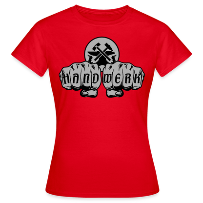 Frauen T-Shirt "Metallbauer" Rot Frauen T-Shirt {{ color }}