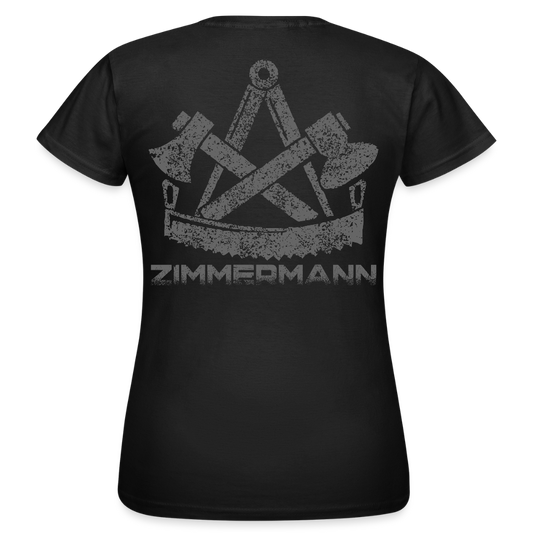 Frauen T-Shirt "Zimmermann" Schwarz Frauen T-Shirt {{ color }}