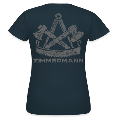 Frauen T-Shirt "Zimmermann" Navy Frauen T-Shirt {{ color }}