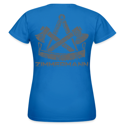 Frauen T-Shirt "Zimmermann" Royalblau Frauen T-Shirt {{ color }}