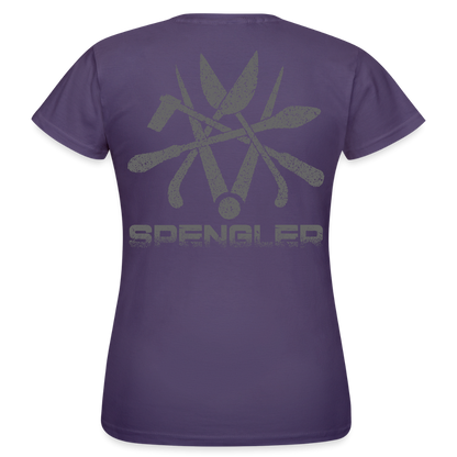 Frauen T-Shirt "Spengler" Dunkellila Frauen T-Shirt {{ color }}