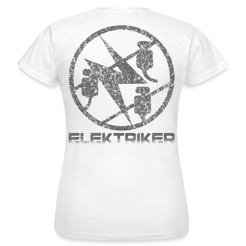 Frauen T-Shirt "Elektriker" Weiß Frauen T-Shirt {{ color }}