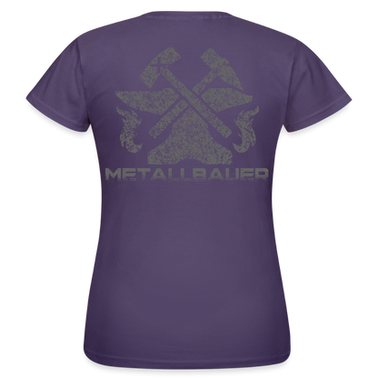 Frauen T-Shirt "Metallbauer" Dunkellila Frauen T-Shirt {{ color }}