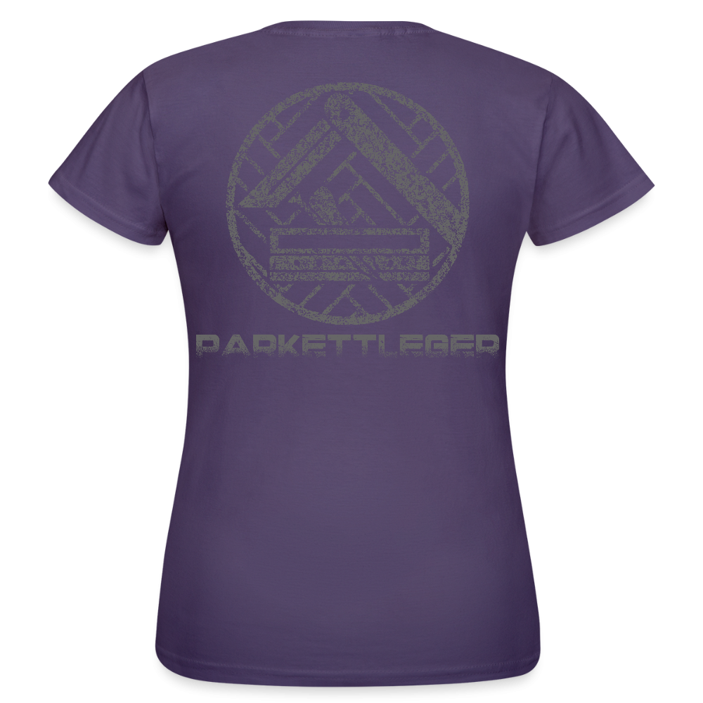 Frauen T-Shirt "Parkettleger Dunkellila Frauen T-Shirt {{ color }}