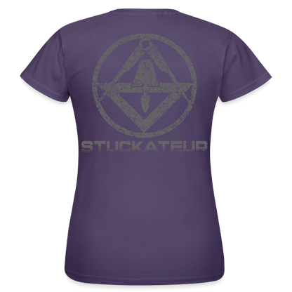 Frauen T-Shirt "Stuckateur" Dunkellila Frauen T-Shirt {{ color }}