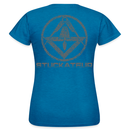 Frauen T-Shirt "Stuckateur" Antikblaues Saphir meliert Frauen T-Shirt {{ color }}