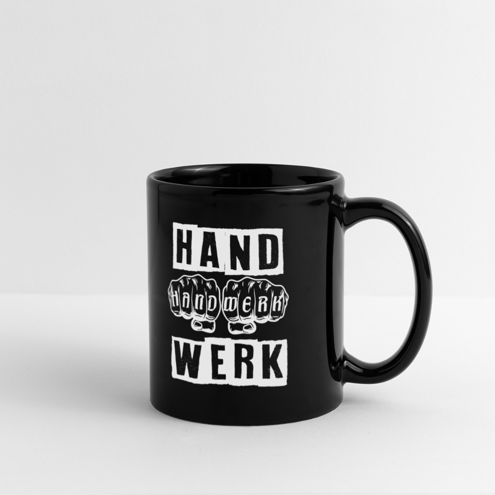 Panoramatasse schwarz "Handwerk Schwarz One size Panoramatasse farbig {{ color }}