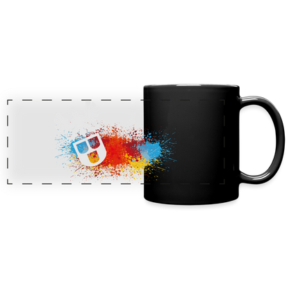 Panoramatasse schwarz "Maler-Splash" Schwarz One size Panoramatasse farbig {{ color }}