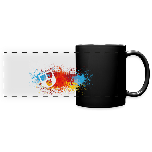 Panoramatasse schwarz "Maler-Splash" Schwarz One size Panoramatasse farbig {{ color }}