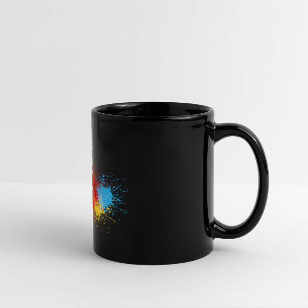 Panoramatasse schwarz "Maler-Splash" Panoramatasse farbig {{ color }}