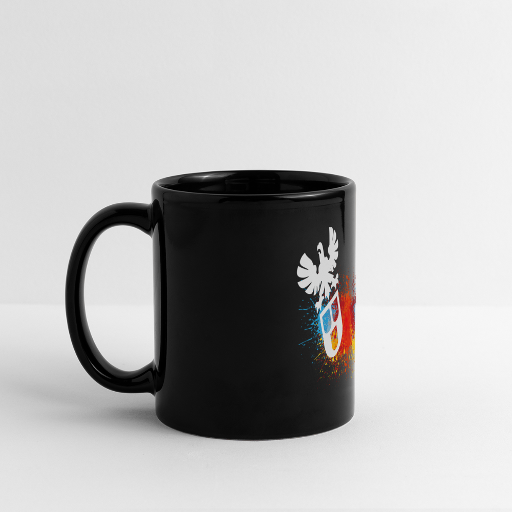 Panoramatasse schwarz "Maler-Splash" Panoramatasse farbig {{ color }}