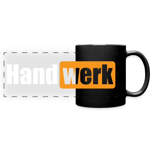 Panoramatasse schwarz "Handwerk" Schwarz One size Panoramatasse farbig {{ color }}