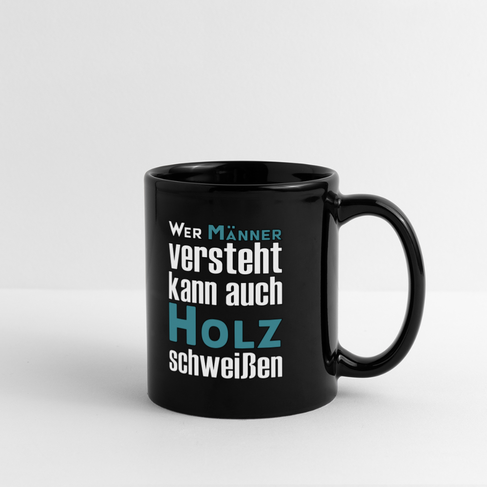 Panoramatasse schwarz "Holz schweißen" Panoramatasse farbig {{ color }}