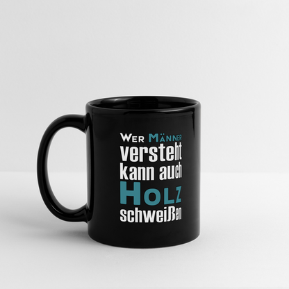 Panoramatasse schwarz "Holz schweißen" Panoramatasse farbig {{ color }}