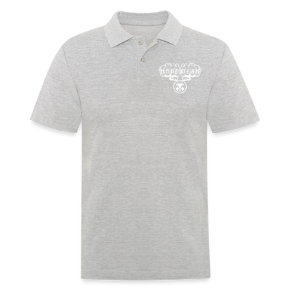 Männer Poloshirt "Metzger" Grau meliert Männer Poloshirt {{ color }}