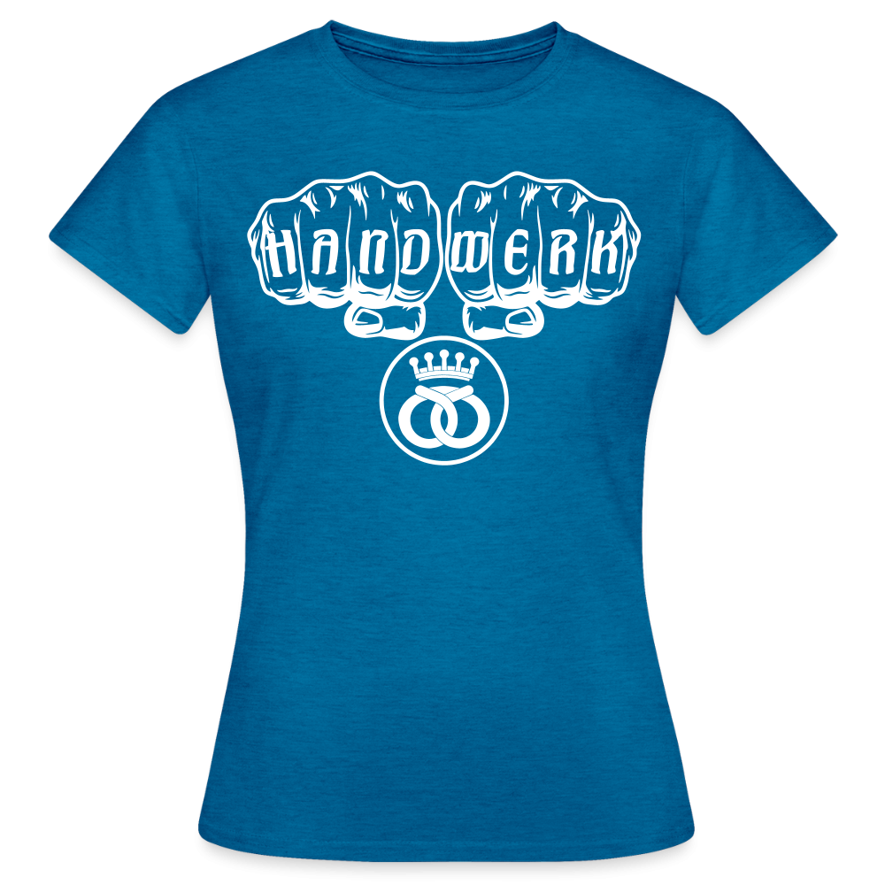 Frauen T-Shirt "Bäcker" Antikblaues Saphir meliert Frauen T-Shirt {{ color }}