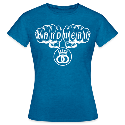 Frauen T-Shirt "Bäcker" Antikblaues Saphir meliert Frauen T-Shirt {{ color }}
