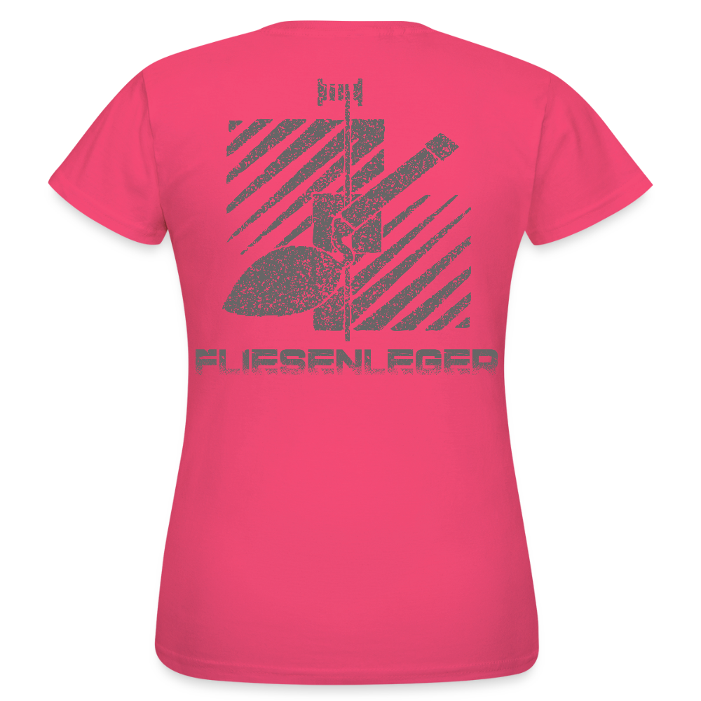 Frauen T-Shirt "Fliesenleger" (hinten bedruckt) Azalea Frauen T-Shirt {{ color }}