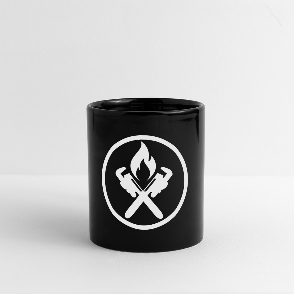 Panoramatasse schwarz "Heizungsbauer" Panoramatasse farbig {{ color }}