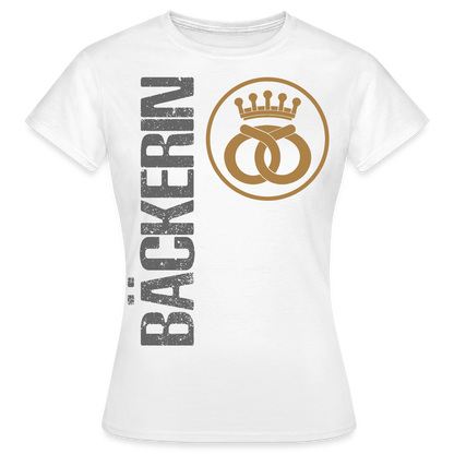 Frauen T-Shirt "Bäckerin" Weiß Frauen T-Shirt {{ color }}