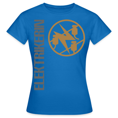 Frauen T-Shirt "Elektrikerin" Royalblau Frauen T-Shirt {{ color }}