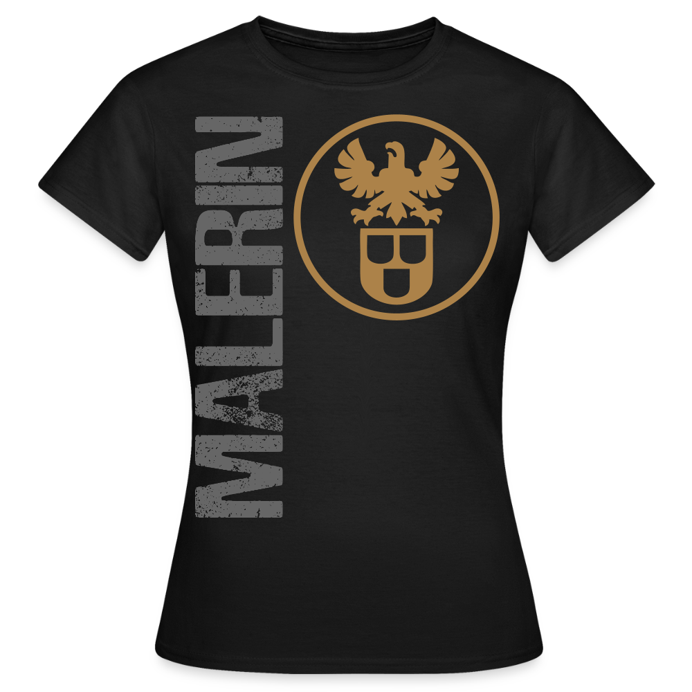 Frauen T-Shirt "Malerin" Schwarz Frauen T-Shirt {{ color }}