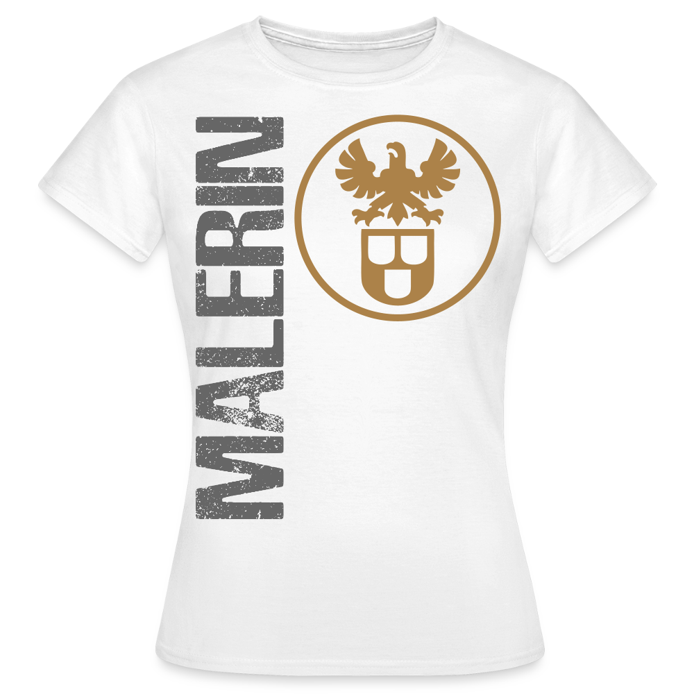 Frauen T-Shirt "Malerin" Weiß Frauen T-Shirt {{ color }}