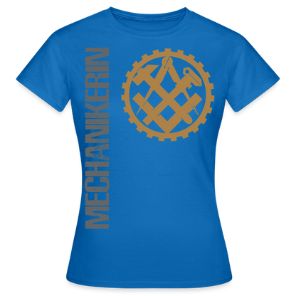 Frauen T-Shirt "Mechanikerin" Royalblau Frauen T-Shirt {{ color }}