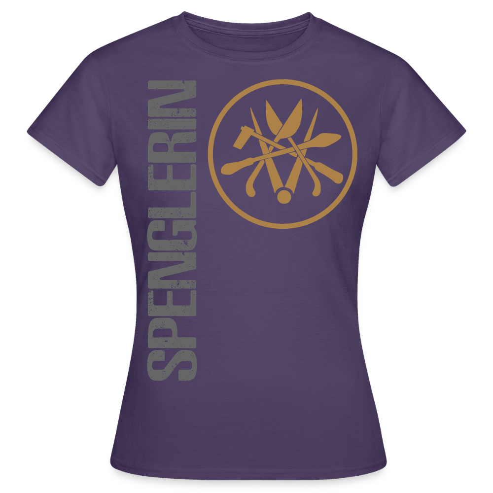 Frauen T-Shirt "Spenglerin" Dunkellila Frauen T-Shirt {{ color }}