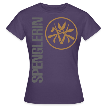 Frauen T-Shirt "Spenglerin" Dunkellila Frauen T-Shirt {{ color }}