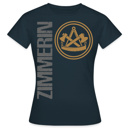 Frauen T-Shirt "Zimmerin" Navy Frauen T-Shirt {{ color }}
