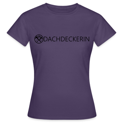 Frauen T-Shirt "Dachdeckerin" Dunkellila Frauen T-Shirt {{ color }}