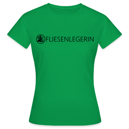 Frauen T-Shirt "Fliesenlegerin" Kelly Green Frauen T-Shirt {{ color }}