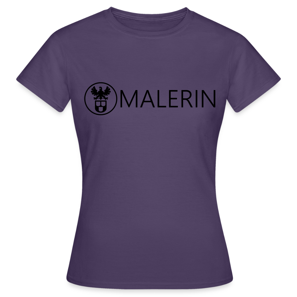Frauen T-Shirt "Malerin" Dunkellila Frauen T-Shirt {{ color }}