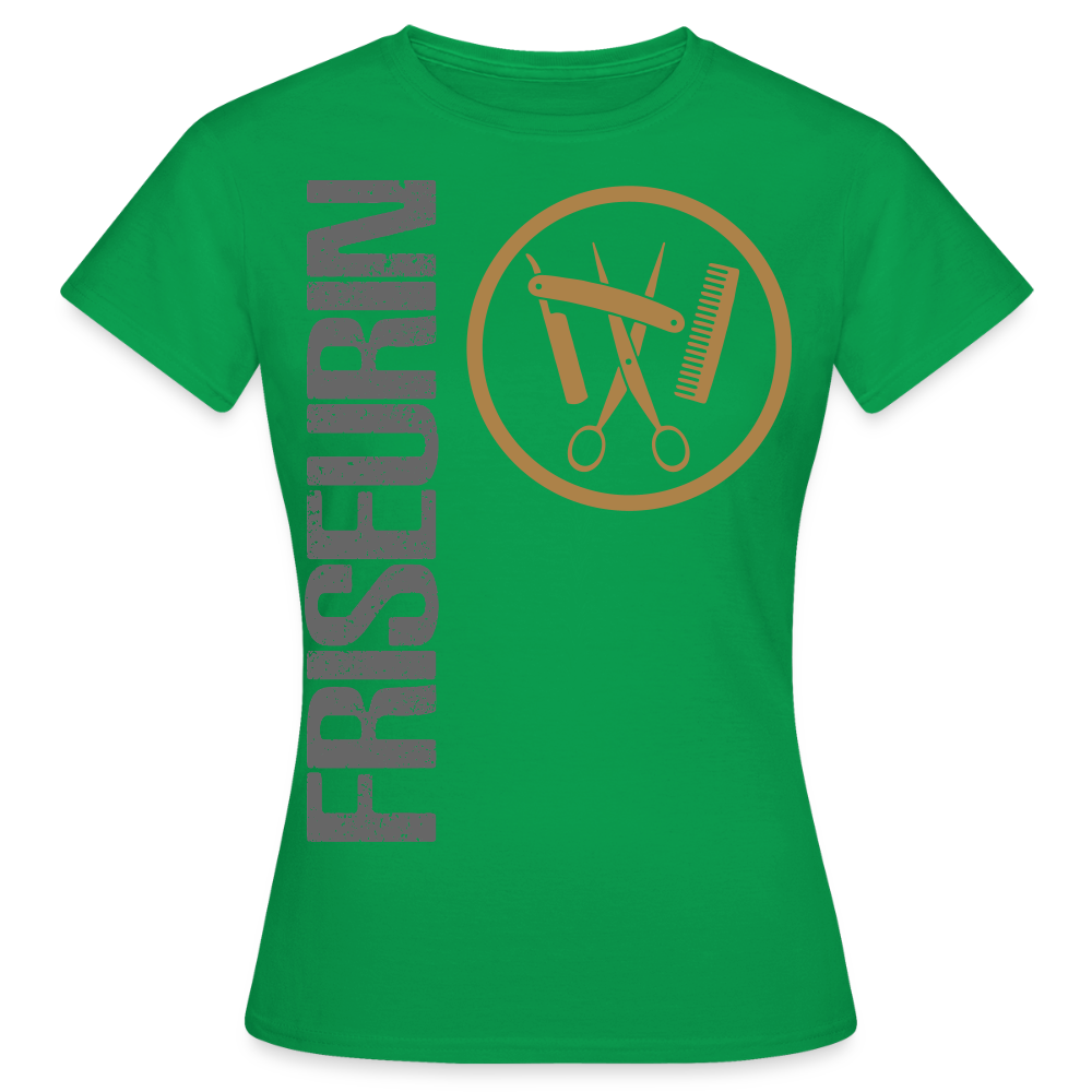 Frauen T-Shirt "Friseurin" Kelly Green Frauen T-Shirt {{ color }}